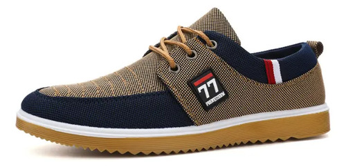Zapatos Hombre Casuales Vestir Lona Transpirables Cómodos