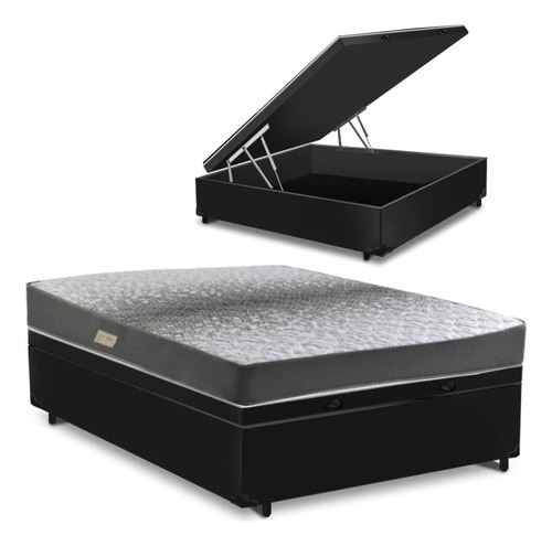 Cama Box Baú Casal + Colchão Ecoflex Dual Firming D28 Casal