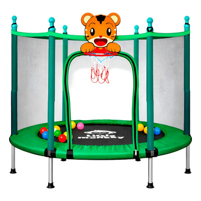 Trampolin Brincolin 55 Tumbling Infantil Canasta Reforzado Lona De Salto Negro Cobertor De Resortes Azul Claro | Envío gratis