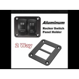 Base De Metal Con 2 Switch Rocker Para Barras Led Auxiliares