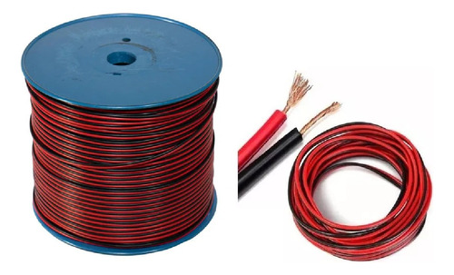 Cable Duplex Rojo-negro Calibre 2x18 Para Audio Por Metro