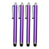 5 Lápiz Óptico De Pantalla Táctil Bolígrafo Púrpura
