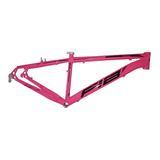 Quadro De Alumínio Marca Fib Rosa C/ Preto P/ Aro 26