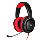 Audífonos Gamer Corsair Gamer Hs35 Stereo Red