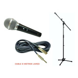 Microfono Voces Ks-5000 Kool Sound +cable 8m+base Microfono