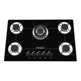 Fogão Cooktop Gás Chamalux Luana 5 Bocas Tripla Chama Preto 110v/220v