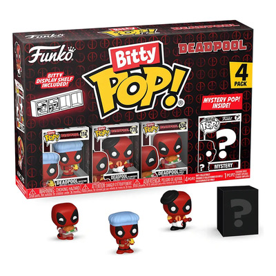 Funko Bitty Pop Pack 4 Mini Figura Coleccionable Deadpool S4 | Envío gratis