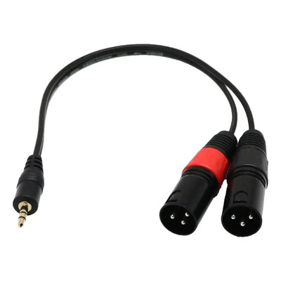 Y. 3.5 Mm Stereo 1\u002F8 \\'\\'a Doble Xlr Divisor Conector | Meses sin interés