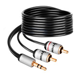 Cable Ultra Delgado Plug 3,5 Mm A 2 Plug Rca De 9 | 297-040