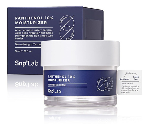 Snp Lab Pantenol 10% Crema Hidratante Facial 1.7 fl Oz  For