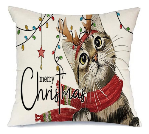 Fundas De Almohada Navideñas De 18x18 Pulgadas, Cojine...