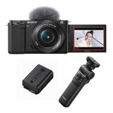 Camara Digital Sony Zv-e10 + 16-50mm + Batería + Tripode Bt