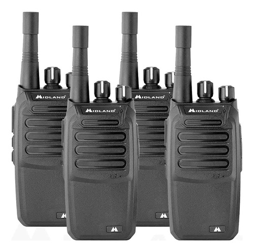 Midland Br200 Two-way Business Band Radio Bundle - Negro Pa