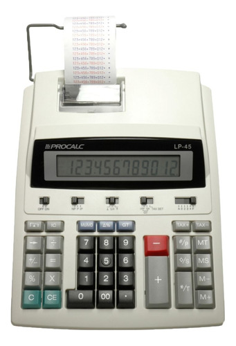 Calculadora De Impressão Lp45 Procalc Bivolt Cor Bege