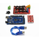 Kit Ramps 1.4 + Arduino Mega + 5 Driver A4988 Impresora 3d