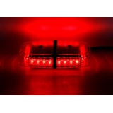 Mini Barral Led 30 Cm Mod 816 -rojo-24w-12v-bomberos Iman 24 Optileds 360 Grados