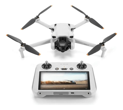 Drone Dji Mini 3 Single Controle Com Tela 1 Bateria Branco