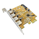 Sunix 4-port Usb 3.0 Pci-e Usb4300ns Usb-if Certified Tid 35