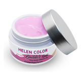 Gel Sólido Led Uv Unha Helen Color Builder, Pink Purple 15g