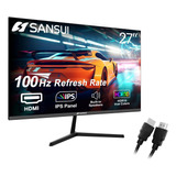 Sansui Monitores De Computadora De 27 Pulgadas, 100 Hz, Ips 