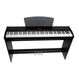 Piano Eléctrico Parquer P9 88 Tec Martillo Con Mueble Negro