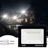 Refletor Holofote Led 100w Smd Interno/externo 6500k Cor Da Carcaça Preto Cor Da Luz Branco-frio 110v/220v