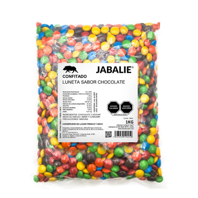 Jabalie® Confitado Luneta Sabor Chocolate 1 Kg | MercadoLibre