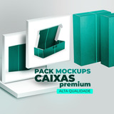 Pack Mockups Premium Caixas Embalagens