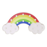 Lampara Arco Iris Infantil Pilas Decoracion Luz Velador