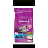 Alimento Para Gato Whiskas, Bolsa De 10 Kilos, Sabor Pescado