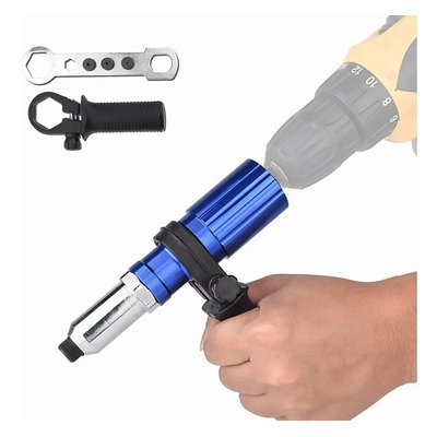 Adaptador Remachadora Eléctrica Dototo M24 Para Taladro Inalámbrico Aluminio 4