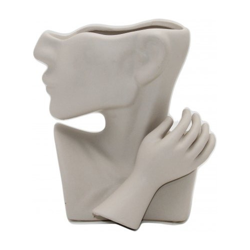 Jarron Face 22x19cm Escultura Decorativa I Olsen Design 