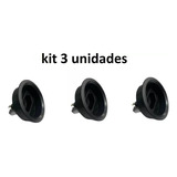 Kit 3 Caixa De Tomada Embutir Mesa Passa Cabos C/ 1 Tomada 