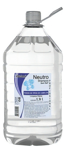  Shampoo Profissional Neutro Kelma  1,9 Litros Limpeza Diária