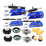 Kit 4 Amortiguadores Boge C/ Bases Para Vw Crossfox 06-15