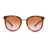 Lentes Michael Kors Mk1010 Adrianna 110113 Dama Café-dorado Lente Marrón Varilla Dorado Armazón Dorado Diseño Classic