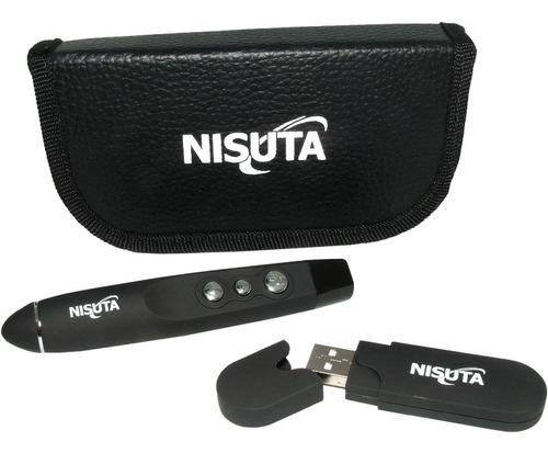 Presentador Wireless Usb Nisuta Ns-wipr Puntero Laser 15 Mts