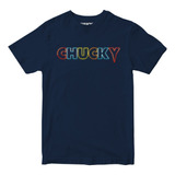 Playera Para Hombre Chuky Chuky Camisa Azul De Moda Original