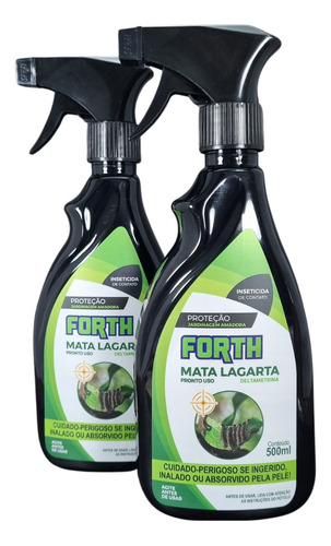 Solução Forth Mata Lagarta Pronto Uso 500ml Plantas 89un