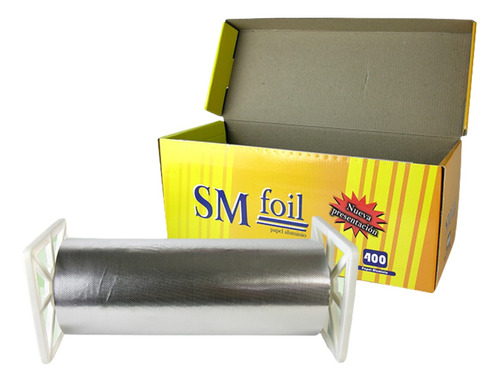Papel Aluminio Sm Foil Jumbo Amarillo - Caja Con 6 Pzas