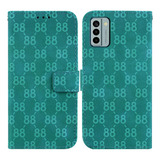 Funda De Teléfono Para Nokia G22 Doble 8 En Relieve Wallet