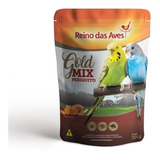 Ração Para Aves Gold Mix Periquito 500g Reino Das Aves