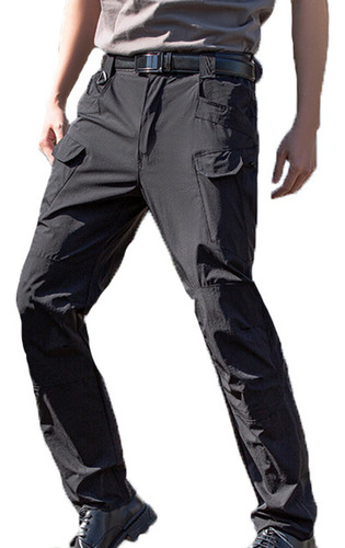 Pantalones De Asalto Para Hombre Con Múltiples Bolsillos Par