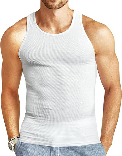 Camisetas Algodón Sin Manga,musculosas Hombre