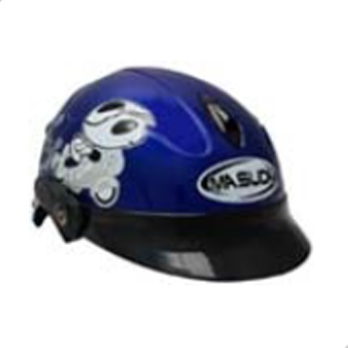 Casco Niño 1/2 Abs Msd-508 Motociclista Azul