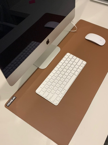 Desk Pad Nogue Design 80x30cm Em Couro Sintético + Brinde