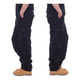 Pantalones Cargo De Algodón Para Hombre, Estilo Militar