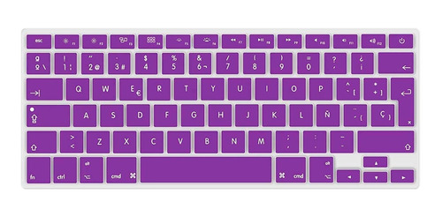 Protector Teclado Para Macbook Air Pro Retina Silicon Morado