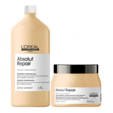 Kit Absolut Repair Quinoa Shampoo 1,5l + Máscara 500g Normal