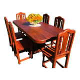 Juego De Comedor 2.00m Rectangular Con 6 Sillas Formar